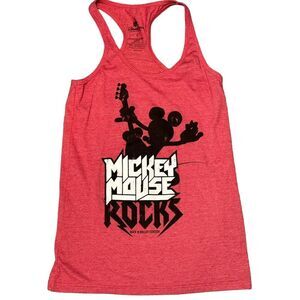 Disney Parks Mickey Mouse Rocks Red Tank Top‎ Women's Large